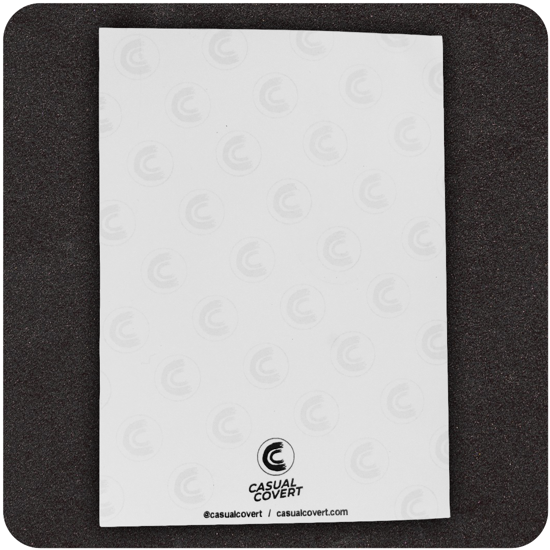 The back of the Casual Covert Have An Iconic Birthday Card