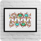 The Casual Covert Cherry Pop Gurlz 5x7 print shown in a frame.