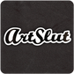 The Casual Covert Art Slut sticker. A vinyl sticker with the word "art slut" spelled out.