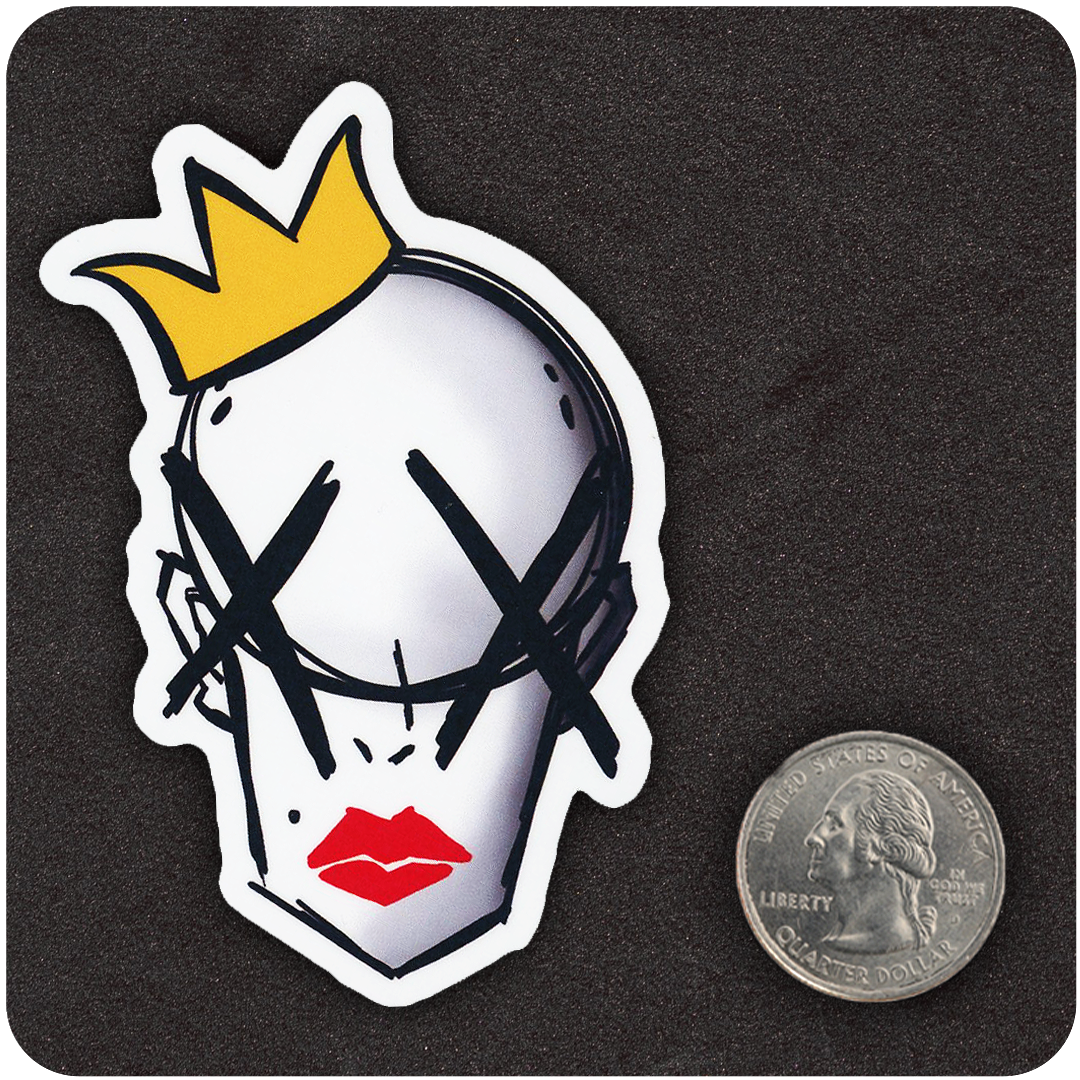 Crown Bitch Sticker By Casual Covert Scale